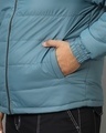 Shop Men's Blue Plus Size Puffer Jacket