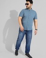 Shop Men's Blue Plus Size Shirt