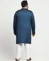 Shop Men's Blue Plus Size Relaxed Fit Kurta-Design