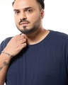 Shop Men's Blue Plus Size T-shirt