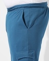 Shop Men's Blue Plus Size Track Pants-Full