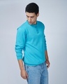 Shop Men's Blue Arctic Knit Polo Sweater-Design