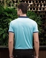 Shop Men's Blue Polo T-shirt-Full