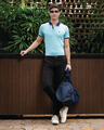 Shop Men's Blue Polo T-shirt