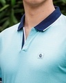 Shop Men's Blue Polo T-shirt