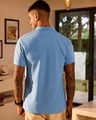 Shop Men's Blue Polo T-shirt-Full