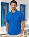 Shop Men's Blue Polo T-shirt-Front