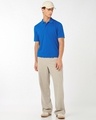 Shop Men's Blue Polo T-shirt-Full