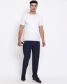 Shop Men's Blue Polyester Track Pants-Front