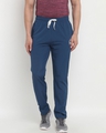 Shop Men's Blue Polyester Track Pants-Full