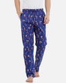 Shop Men's Blue Printed Regular Fit Pyjamas-Front