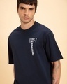 Shop Men's Blue Prototype Graphic Printed Oversized T-shirt