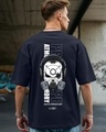 Shop Men's Blue Prototype Graphic Printed Oversized T-shirt-Front