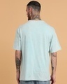 Shop Men's Blue Puff Printed Oversized Acid Wash T-shirt