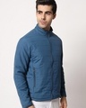 Shop Men's Blue Puffer Jacket-Design
