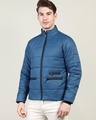 Shop Men's Blue Puffer Jacket-Design