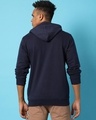 Shop Men's Blue Quarantine Typography Hooded Sweatshirt-Design