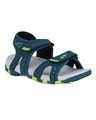 Shop Men's Blue Quick 2 Self Design Sandals-Front