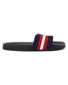 Shop Men's Blue & Red Striped Sliders-Design