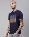 Shop Men's Blue Regular Fit Printed T-shirt-Design