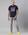 Shop Men's Blue Regular Fit Printed T-shirt