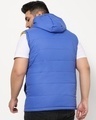 Shop Men's Yellow & Blue Sleeveless Plus Size Reversible Puffer Jacket-Design