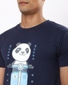 Shop Men's Blue Rider Vroom Panda Graphic Printed T-shirt