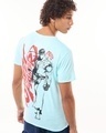 Shop Men's Blue Ryu Street Fighter Graphic Printed T-shirt-Front