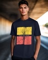 Shop Men's Blue Save Our Home Graphic Printed T-shirt-Front
