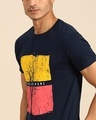 Shop Men's Blue Save Our Home Graphic Printed T-shirt