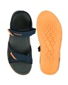 Shop Men's Blue Self Design Sandals-Full
