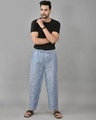 Shop Men's Blue Casual Pants-Design