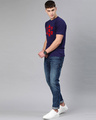 Shop Men's Blue Sharingan Graphic Printed Relaxed Fit T-shirt-Full