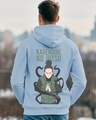 Shop Men's Blue Shikamaru Graphic Printed Hoodies-Front