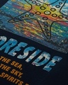 Shop Men's Blue Shoresie Graphic Printed Oversized T-shirt