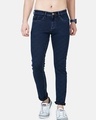 Shop Men's Blue Skinny Fit Jeans-Front