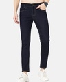 Shop Men's Blue Skinny Fit Jeans-Front