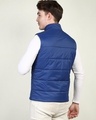 Shop Men's Blue Sleeveless Puffer Jacket-Full