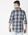 Shop Men's Blue Slim Fit Casual Indigo Shirt-Full