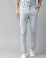 Shop Men's Blue Slim Fit Chinos-Front