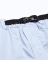 Shop Men's Blue Slim Fit Cotton Shorts