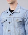 Shop Men's Blue Slim Fit Denim Jacket