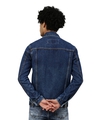 Shop Men's Blue Slim Fit Denim Jacket-Design