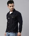 Shop Men's Blue Slim Fit Denim Jacket-Full