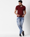Shop Men's Blue Slim Fit Distressed Jeans
