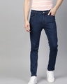 Shop Men's Blue Slim Fit Jeans-Front