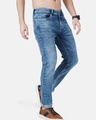 Shop Men's Blue Slim Fit Jeans-Full