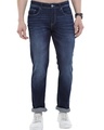 Shop Men's Blue Slim Fit Jeans-Front
