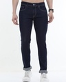 Shop Men's Blue Slim Fit Jeans-Front