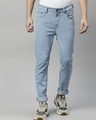 Shop Men's Blue Slim Fit Jeans-Front